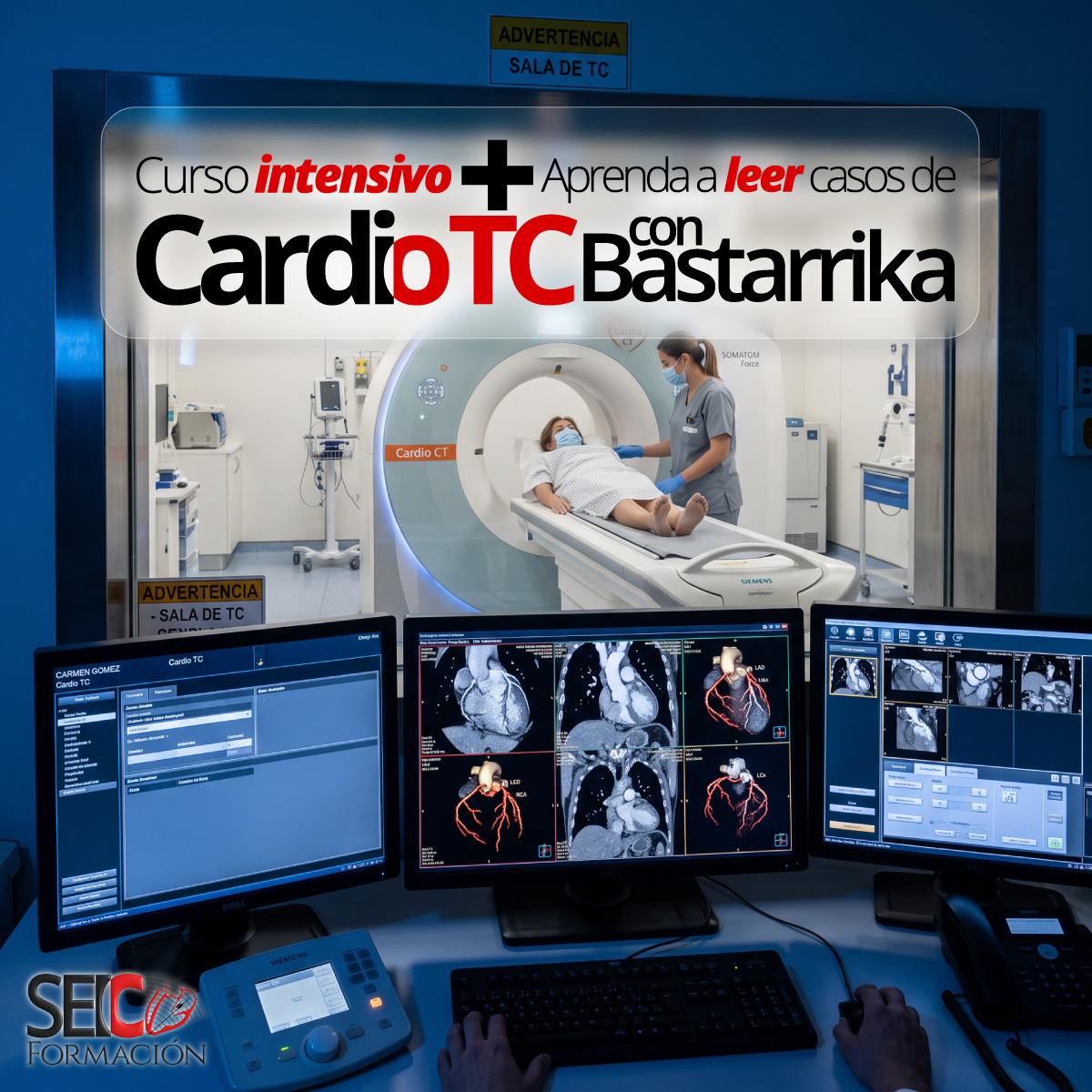 Curso Intensivo + Aprenda a Leer Casos de Cardio TC con Bastarrika