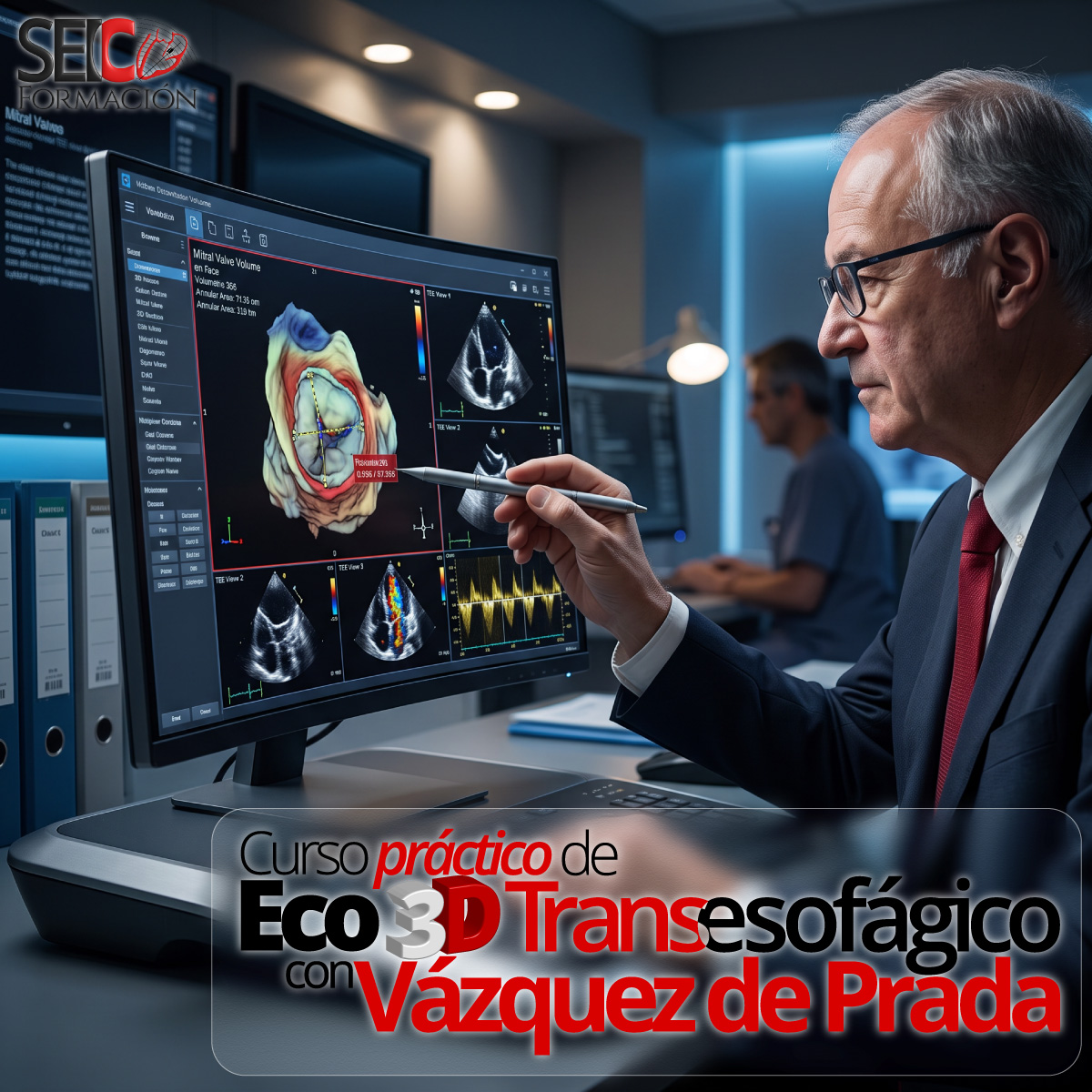 Curso Práctico de Eco 3D Transesofágico con Vázquez de Prada