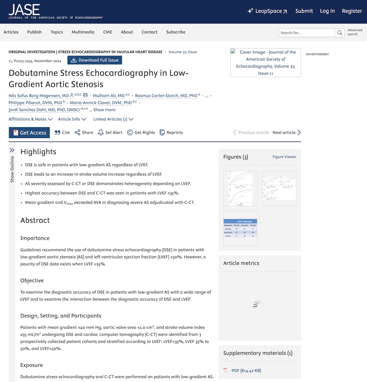 Utilidad del ecocardiograma de estrés con dobutamina en la estenosis aórtica de bajo gradiente: implicaciones diagnósticas y comparación con tomografía cardíaca en la toma de decisiones clínicas