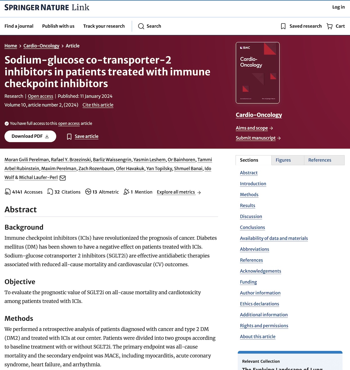 Inhibidores del cotransportador de sodio y glucosa tipo 2 en pacientes tratados con inhibidores del punto de control inmunitario