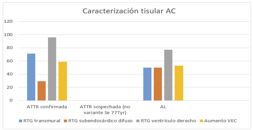 Figura 3. Caracterización tisular de la AC.
