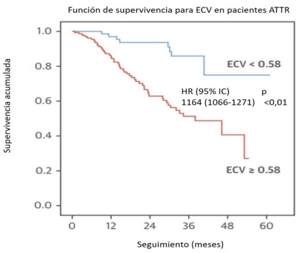Figura 4. Análisis de Supervivencia. Modificada de Martínez Naharro et al. J Am Coll Cardiol. 2017 Jul 25;70(4):466-477 Figura 4. Análisis de Supervivencia. Modificada de Martínez Naharro et al. J Am Coll Cardiol. 2017 Jul 25;70(4):466-477